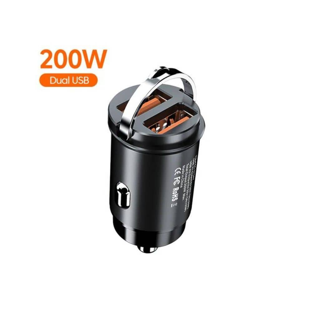 Cargador de auto de carga rápida Dual USB