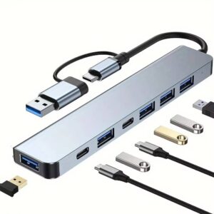 Regleta Hub USB-C 7 VIENON de Aluminio